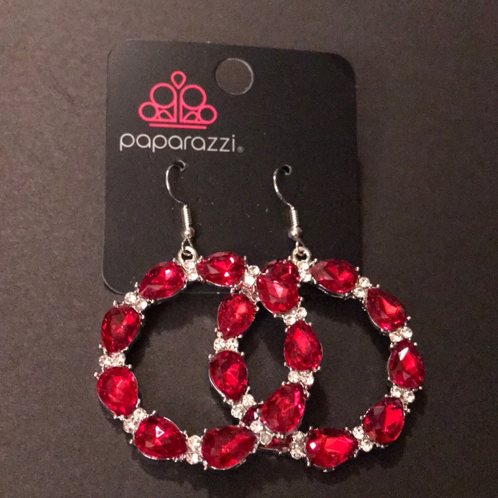 Paparazzi Red Earrings